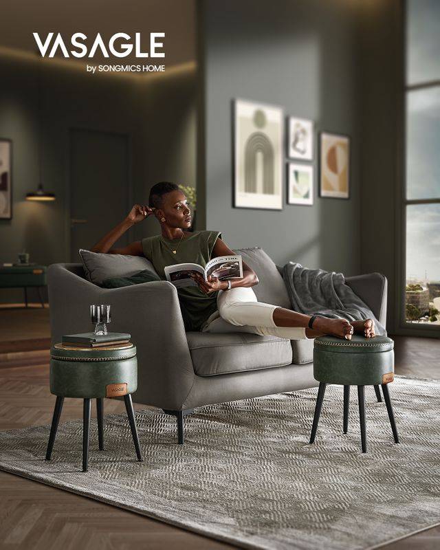 Songmics VASAGLE EKHO Kollektion - Sitzhocker mit Stauraum modern Online Shopping
