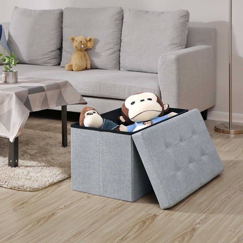 Songmics SONGMICS Sitzbank mit Stauraum aus Leinenimitat Weihnachtsangebot