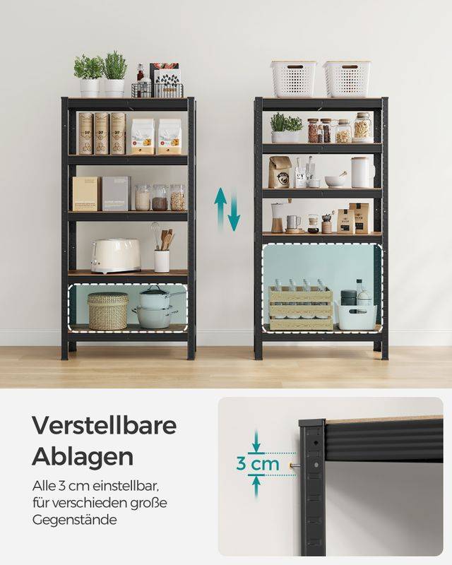 Songmics SONGMICS Schwerlastregal mit 5 verstellbaren Ablagen Bestseller