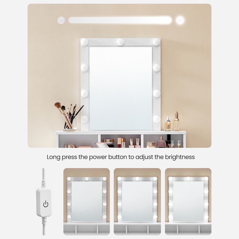 Songmics VASAGLE Schminktisch mit LED-Beleuchtung Black Friday Preise