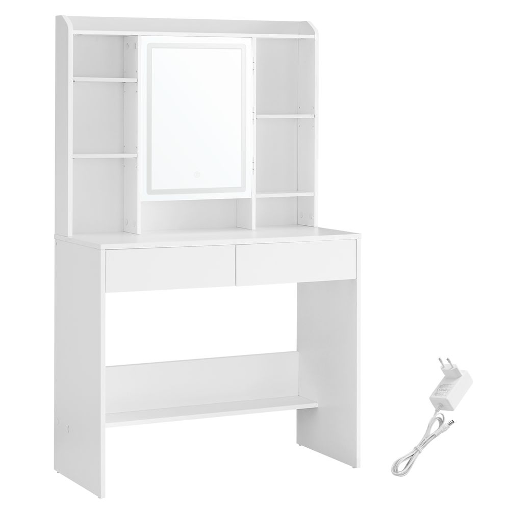 Songmics VASAGLE Schminktisch mit LED-Beleuchtung
