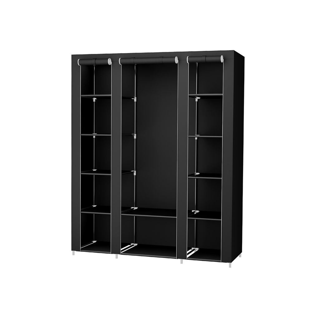 Songmics SONGMICS Kleiderschrank 12 Ablagen mit Metallrahmen und Überzug aus Vliesstoff