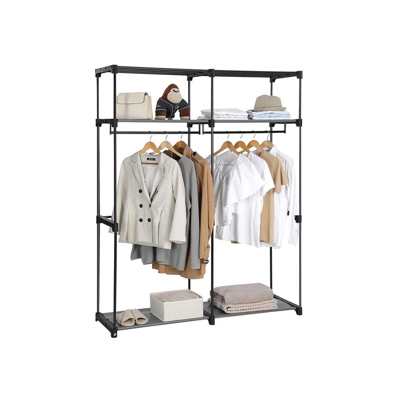 Songmics SONGMICS Kleiderschrank mit 2 Kleiderstangen faltbar Fabrikverkauf