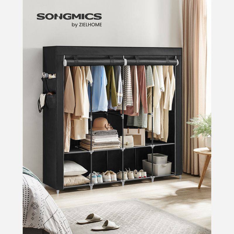 Songmics SONGMICS Stoffschrank mit 4 Hängefächern und 4 Seitentaschen Kostenloser Versand