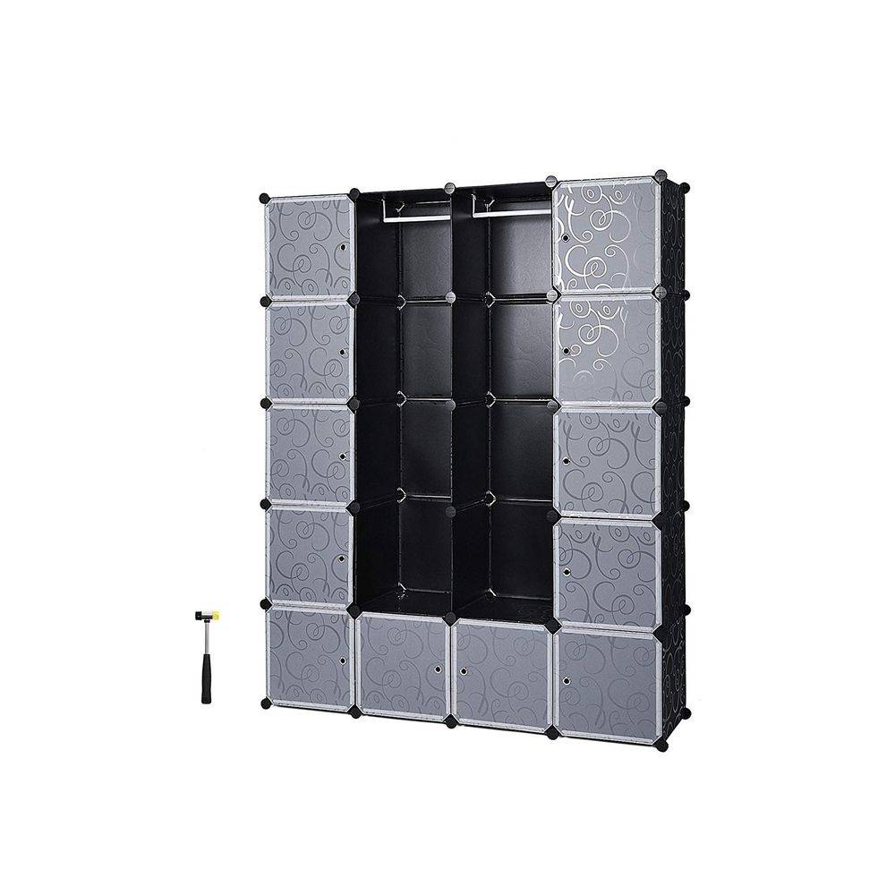 Songmics SONGMICS Steckregal für Kleidung Schwarz