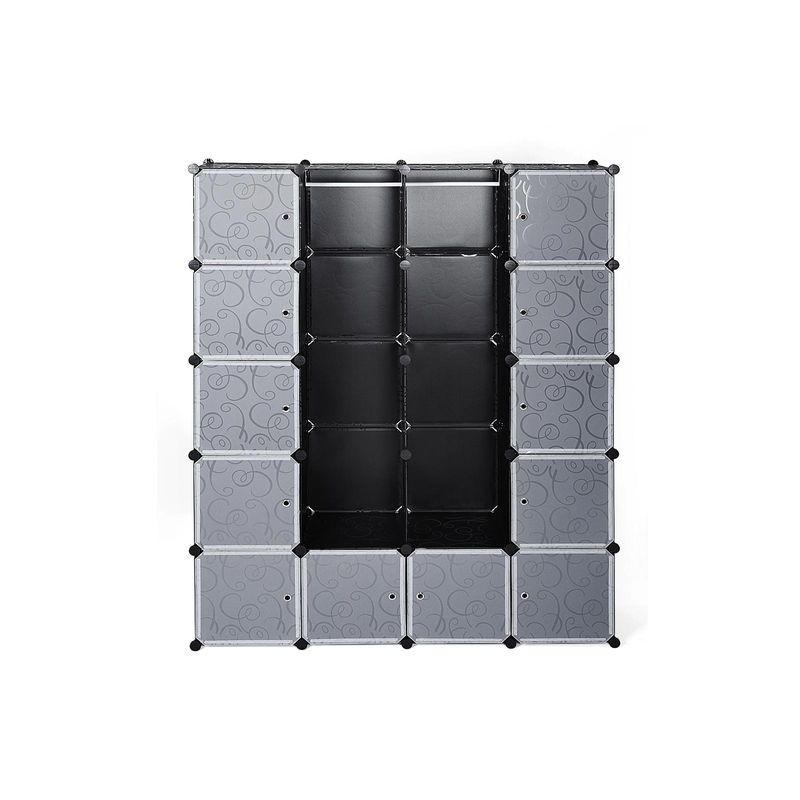 Songmics SONGMICS Steckregal für Kleidung Schwarz Sonderangebot