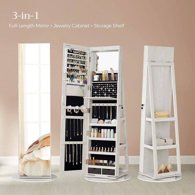 Songmics SONGMICS Schmuckschrank mit Spiegel Versandkostenfrei
