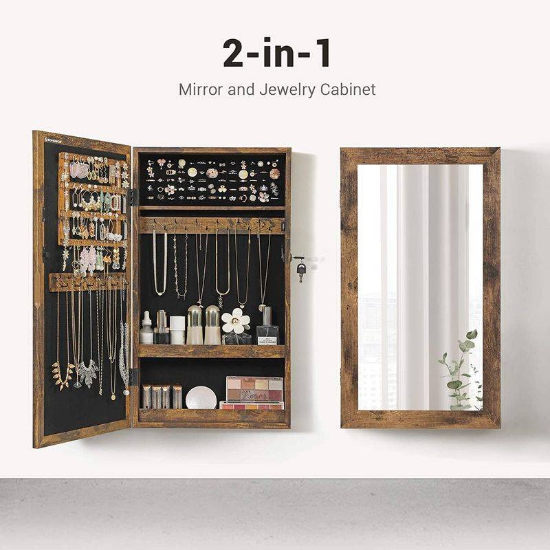 Songmics SONGMICS Hängender Schmuckschrank Vintagebraun Exklusivangebot