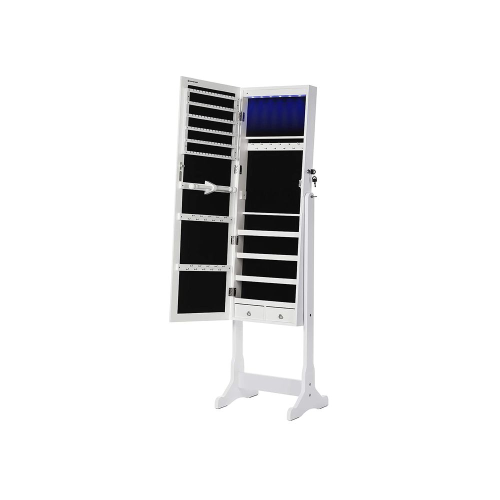 Songmics SONGMICS Traumhafter Schmuckschrank mit LED