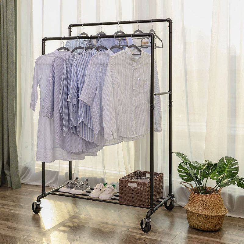 Songmics SONGMICS Doppelkleiderstange Wasserrohr-Design Heißer Verkauf
