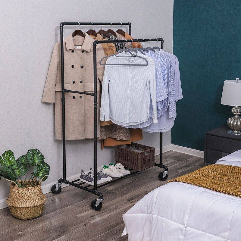 Songmics SONGMICS Doppelkleiderstange Wasserrohr-Design Heißer Verkauf