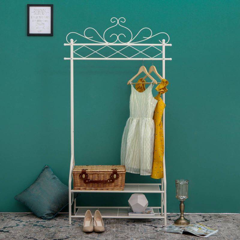 Songmics SONGMICS Vintage Kleiderständer mit Schuhablage Online Outlet