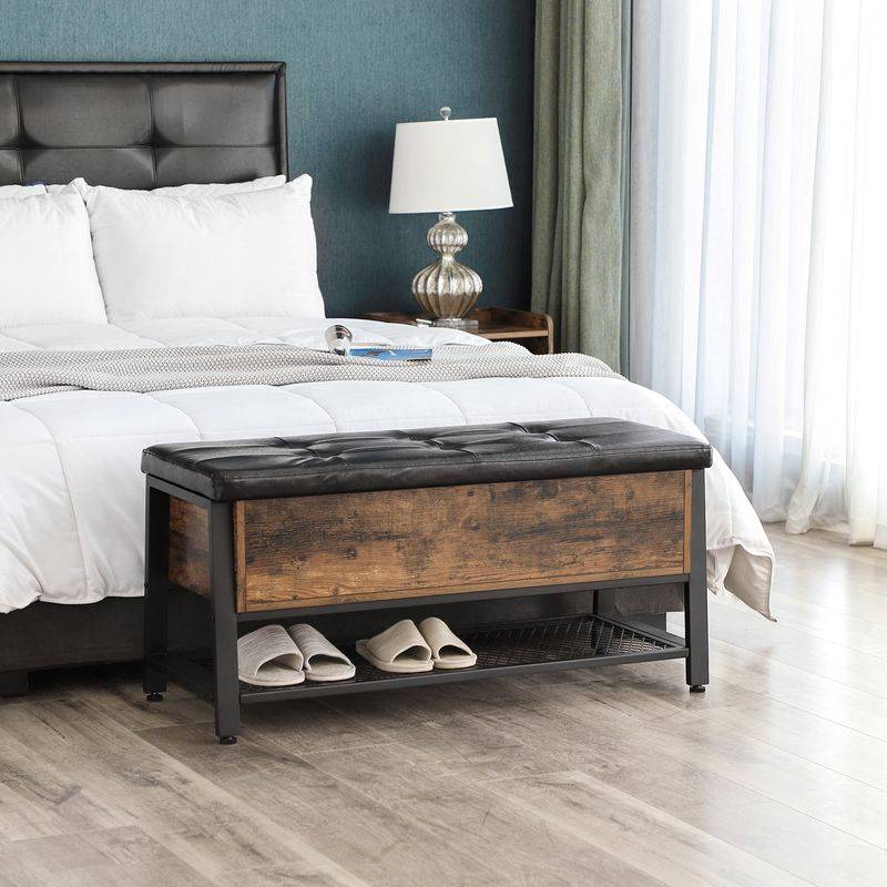 Songmics VASAGLE Industrial Look Sitzbank mit Stauraum Tägliche Deals