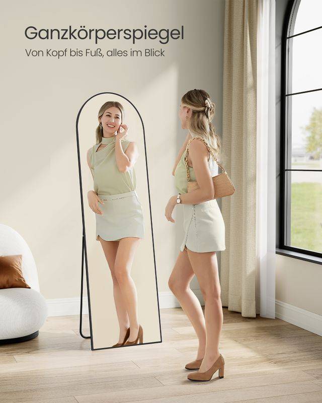 Songmics SONGMICS Ganzkörperspiegel 160 x 50 cm gewölbt Zeitbegrenzte Promotion