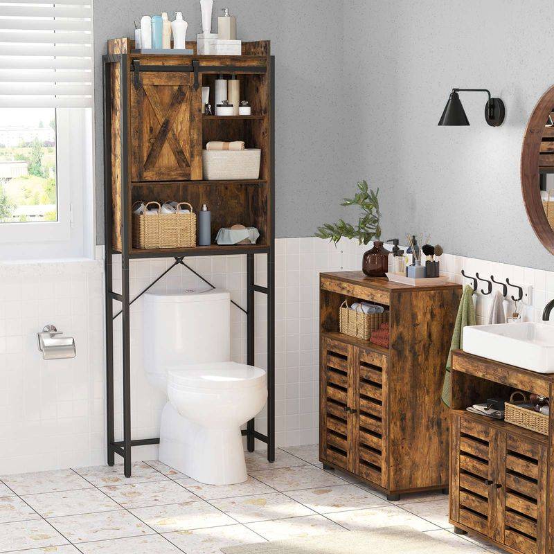 Songmics VASAGLE Toilettenregal mit Schrank Kostenloser Versand international