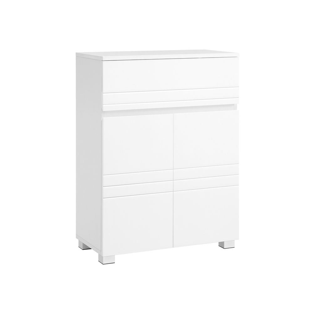 Songmics VASAGLE Badezimmerschrank weiß