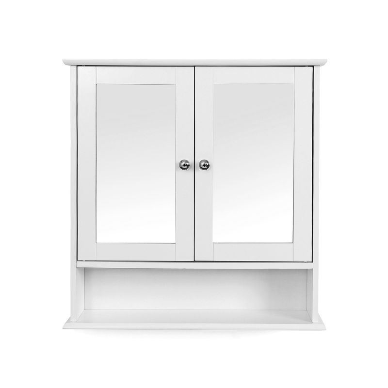 Songmics VASAGLE Spiegelschrank mit offenem Fach Wandmontage 2025