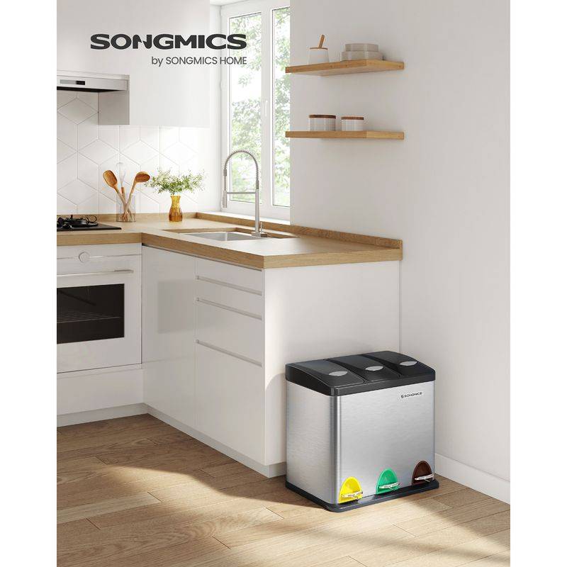 Songmics SONGMICS Mülleimer mit 3 getrennten Fächern im Angebot