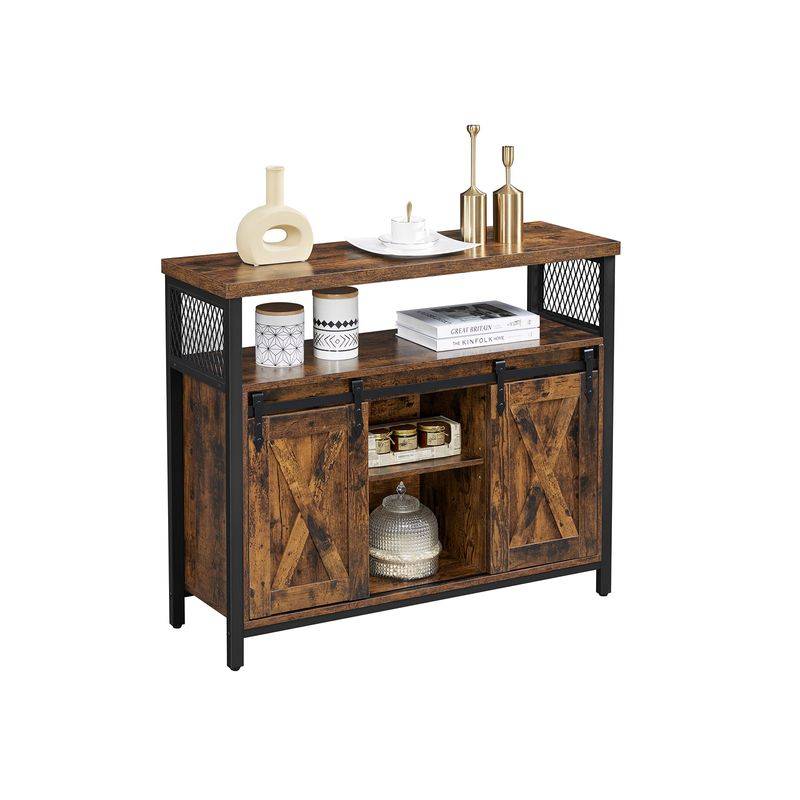 Songmics VASAGLE Sideboard mit 2 Schiebetüren Fabrikpreis