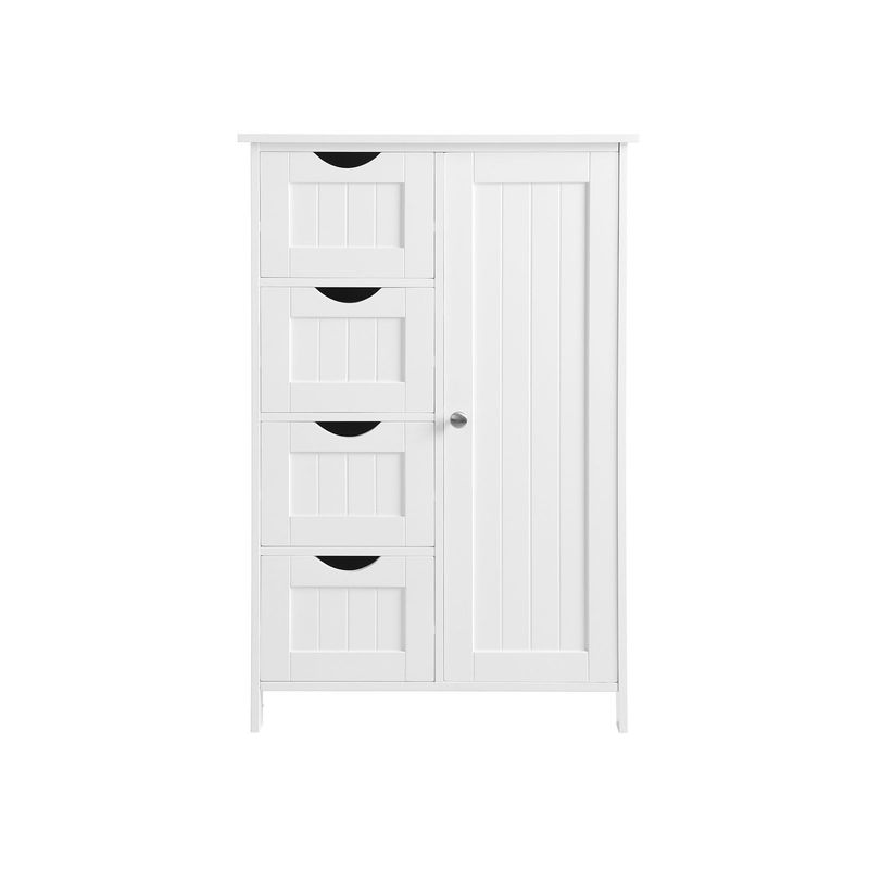 Songmics VASAGLE Badezimmerschrank mit 4 Schubladen und 1 Schrank mit verstellbarer Ablage Sonderangebot