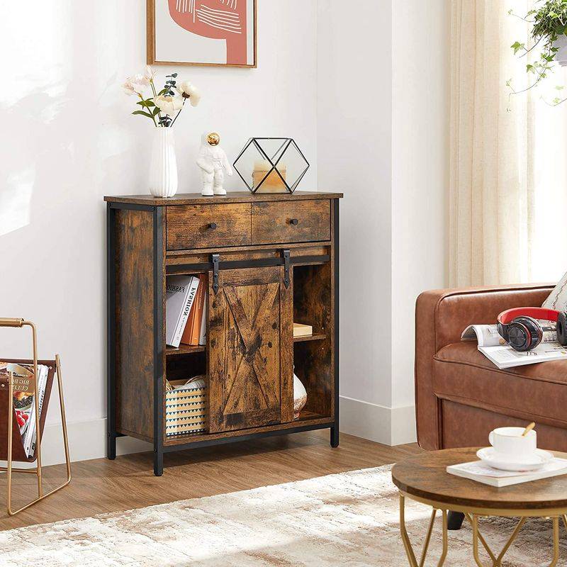 Songmics VASAGLE Beistellschrank mit Schublade Industriestil Flash Sale