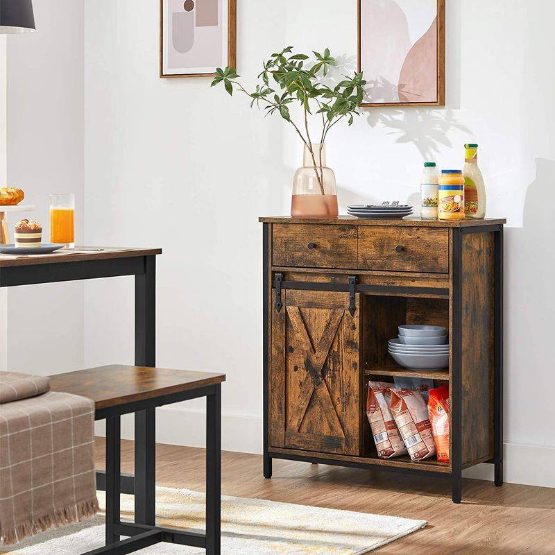 Songmics VASAGLE Beistellschrank mit Schublade Industriestil Flash Sale
