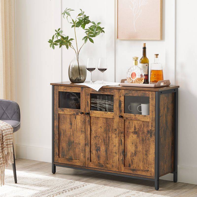 Songmics VASAGLE Sideboard vintagebraun-schwarz Online Shopping