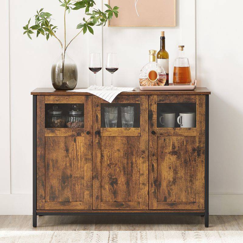 Songmics VASAGLE Sideboard vintagebraun-schwarz Online Shopping