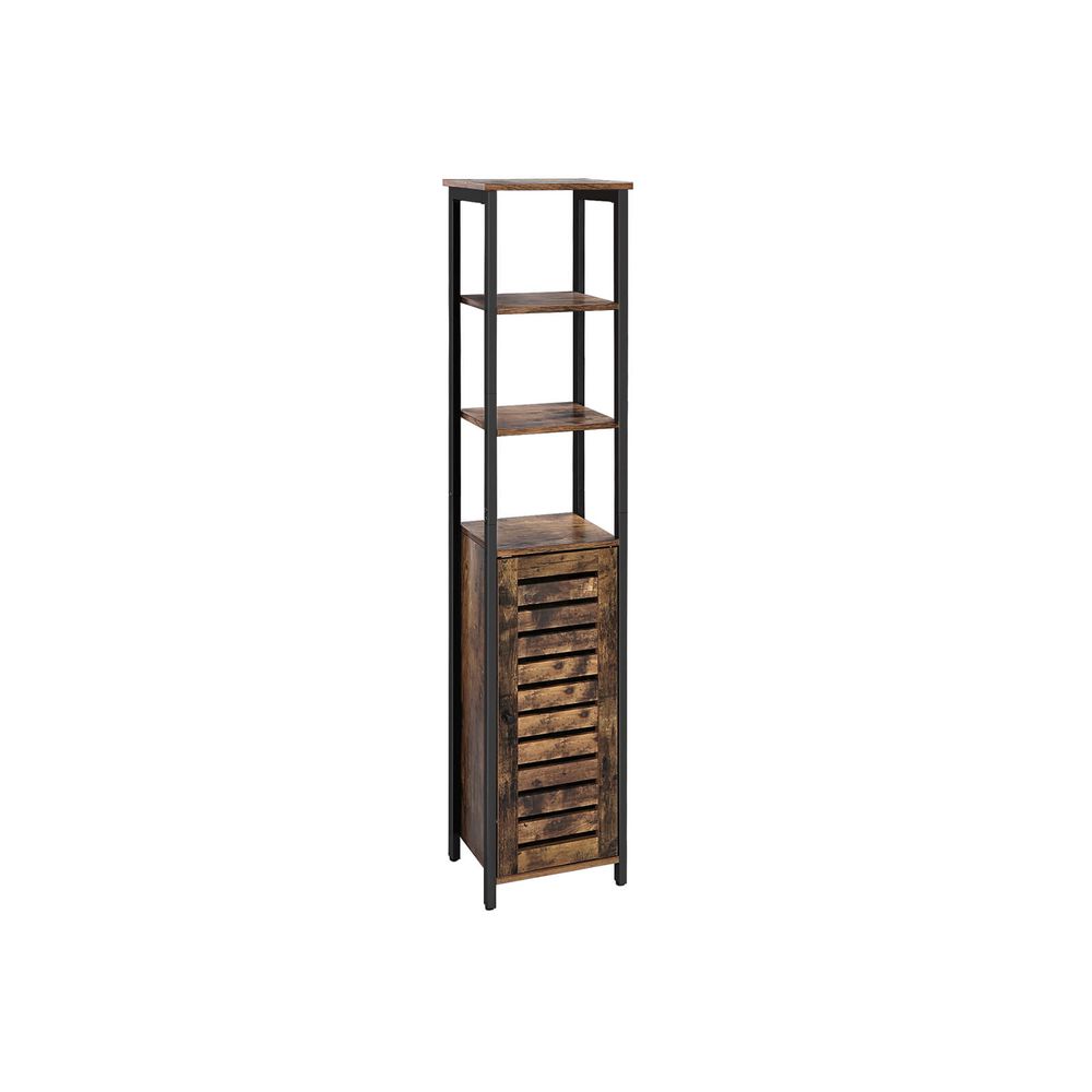 Songmics VASAGLE Industriestil Hochschrank Lamellentür