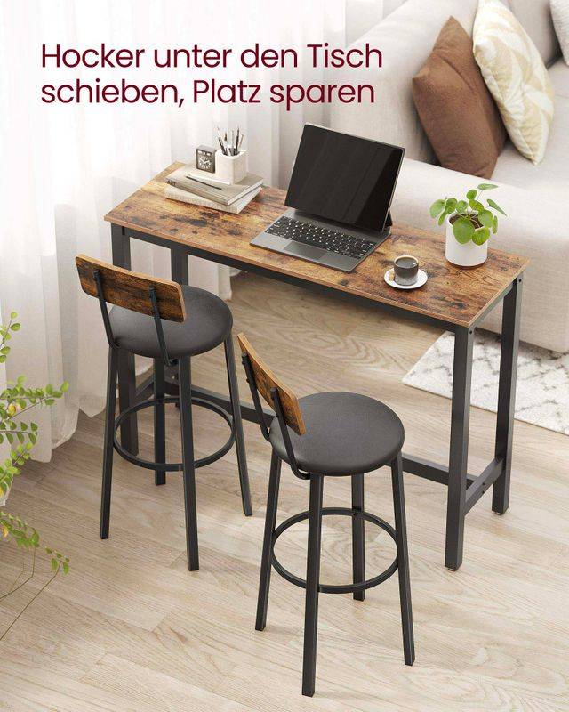 Songmics VASAGLE Barhocker mit PU-Bezug einfacher Aufbau Osterangebot