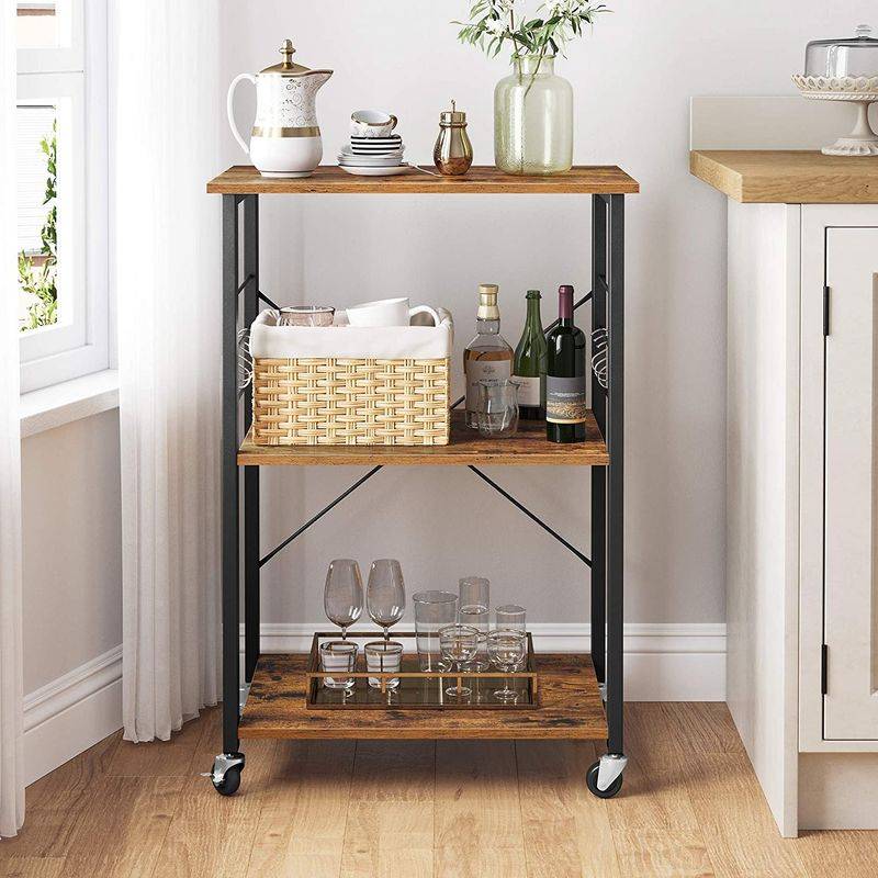 Songmics VASAGLE Rollbares Küchenregal Industrie-Design Online Outlet