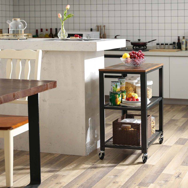 Songmics VASAGLE Industrie-Design Servierwagen Blitzangebot