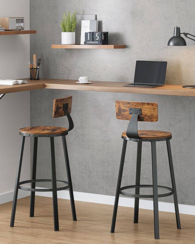 Songmics VASAGLE 2er Set Barstühle Industrie-Design Super Sparpreis