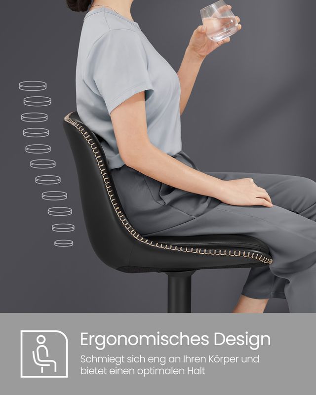 Songmics VASAGLE Barhocker 2er Set mit Rückenlehne Kostenlose Rückgabe