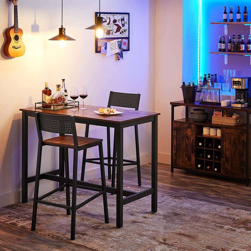 Songmics VASAGLE Industrie-Design Barhocker 2er Set Letzte 2 Tage
