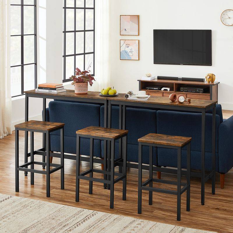 Songmics VASAGLE Industrie-Design Bartisch-Set Clearance-Verkauf