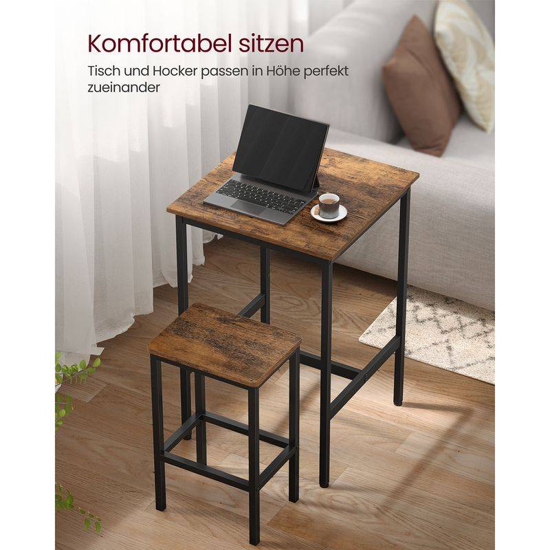 Songmics VASAGLE Esstisch mit 2 Stühlen Black Friday Preise