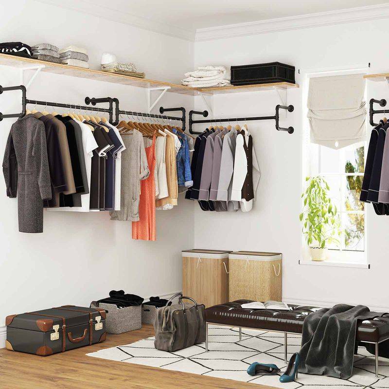 Songmics SONGMICS Kleiderstange für die Wand im Industrie-Design im Angebot