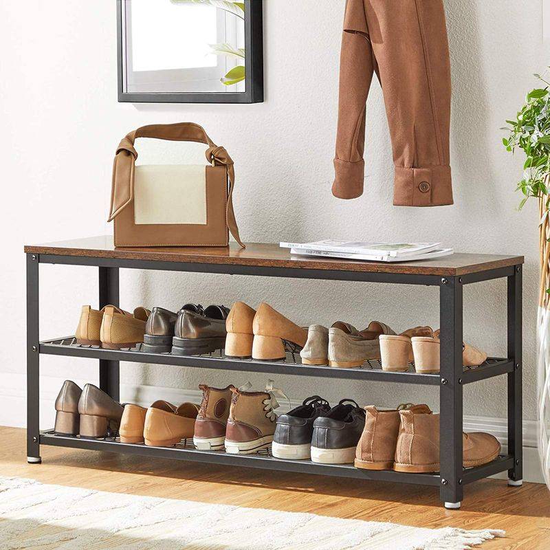 Songmics VASAGLE Schuhregal mit 2 Ablagen VIP-Rabatte