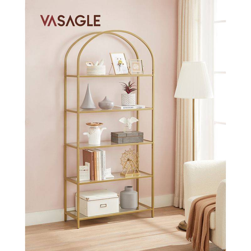 Songmics VASAGLE Regal mit 5 Ebenen bogenförmig Letzte 3 Tage