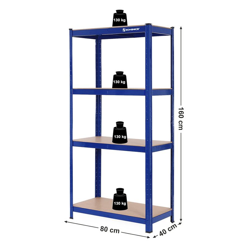 Songmics SONGMICS Schwerlastregal mit 4 verstellbaren Ablagen Preisnachlass