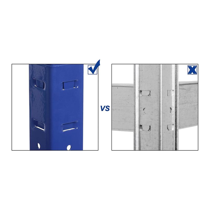 Songmics SONGMICS 2er Set Schwerlast-Regal 150 cm hoch blau Weihnachtsangebot