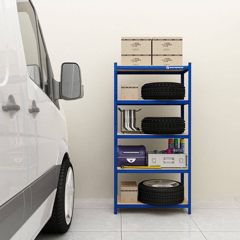 Songmics SONGMICS Schwerlastregal 650 kg Blau Vatertagsangebot