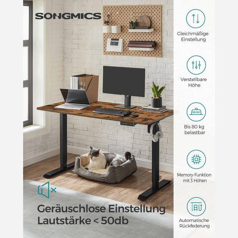 Songmics SONGMICS Stufenlos höhenverstellbarer Schreibtisch Bis zu 65% Rabatt