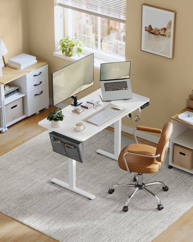Songmics SONGMICS Höhenverstellbarer Schreibtisch elektrisch 60 x 120 x (72-120) cm Nur für heute