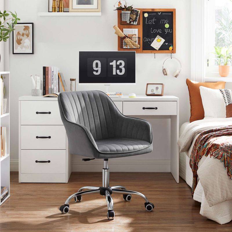 Songmics SONGMICS Drehstuhl mit Samtbezug Kostenloser Versand international
