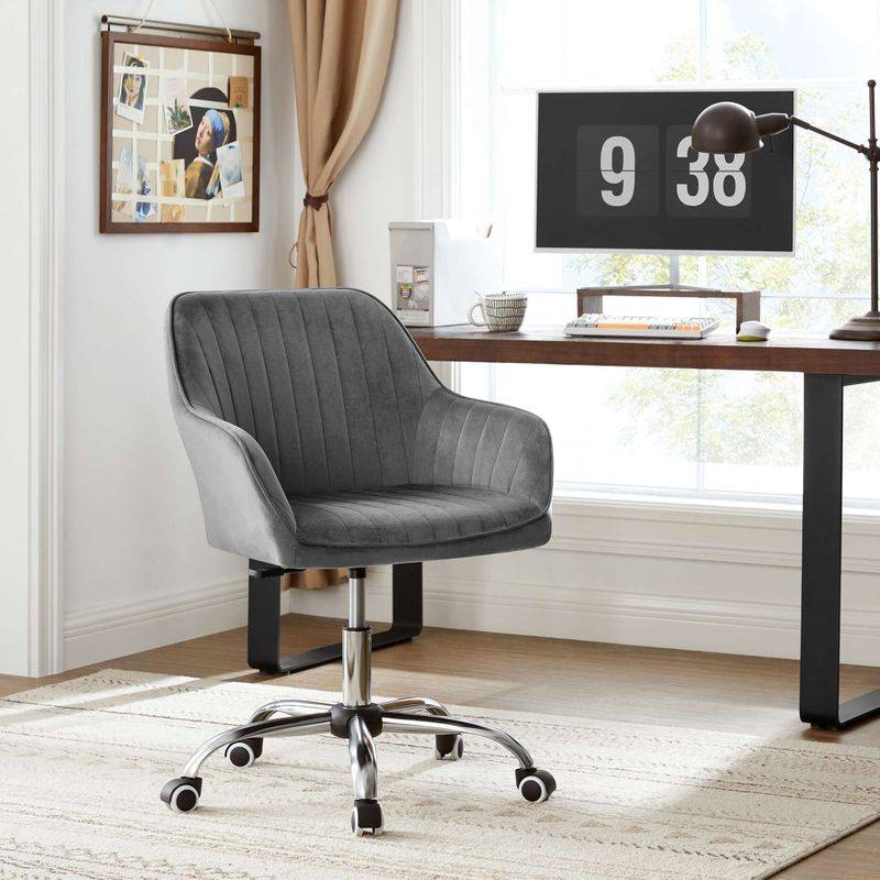 Songmics SONGMICS Drehstuhl mit Samtbezug Kostenloser Versand international