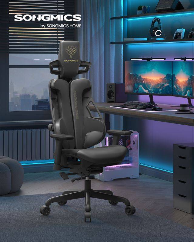 Songmics SONGMICS Gaming-Stuhl mit Kopfstütze und Armlehnen Angebote