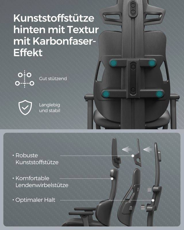 Songmics SONGMICS Gaming-Stuhl mit Kopfstütze und Armlehnen Angebote