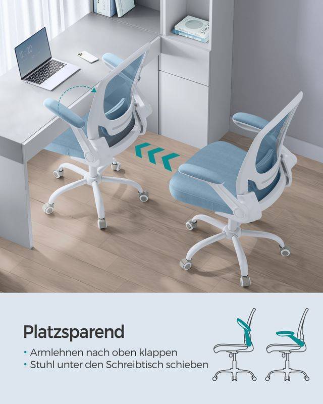 Songmics SONGMICS Bürostuhl gepolsterte Wippfunktion Armlehnen Günstiger Verkauf
